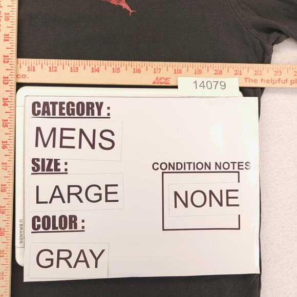 Tommy Bahama Crew Neck Short Sleeve Graphic T Shirt Mens Size Large L Gray - Picture 7 of 9